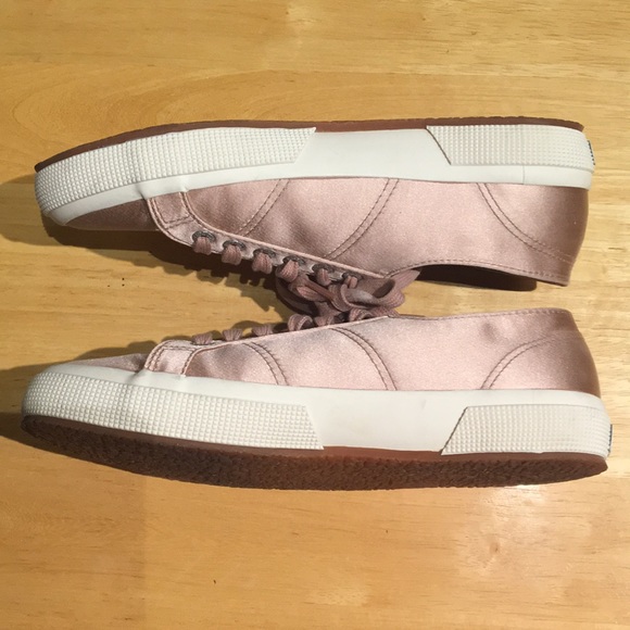 Loft Superga Sneaker Rose Gold Satin Size 8.5 - Picture 6 of 8
